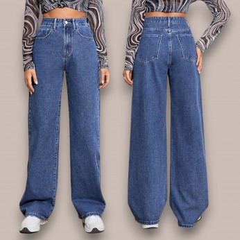 DVG Women Straight Fit High Rise Blue Jeans DVG-W25101