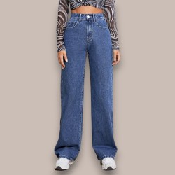 DVG Women Straight Fit High Rise Blue Jeans DVG-W25101