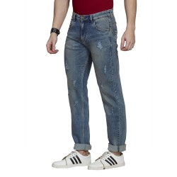 Denim Vistara Blue Men's Torn Jeans