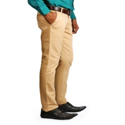 Denim Vistara Men's Slim Fit BrownTrouser