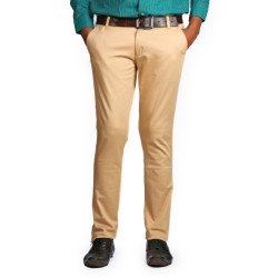 Denim Vistara Men's Slim Fit BrownTrouser
