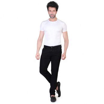 Denim Vistara Men's Black Slim Fit Jeans