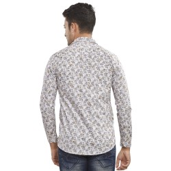 Royal Spider Men's Cotton Shirt with Printed Designed