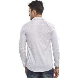 Royal Spider Men's Casual White Solid Shirt