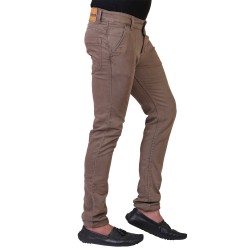 Denim Vistara Men's Brown Slim Fit Jeans