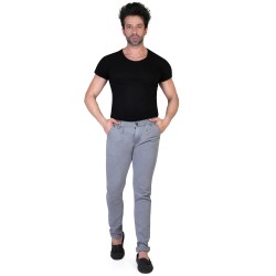 Denim Vistara Men's Grey Slim Fit Jeans