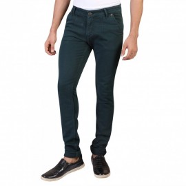 Denim Vistara Men's Green Slim Fit Jeans