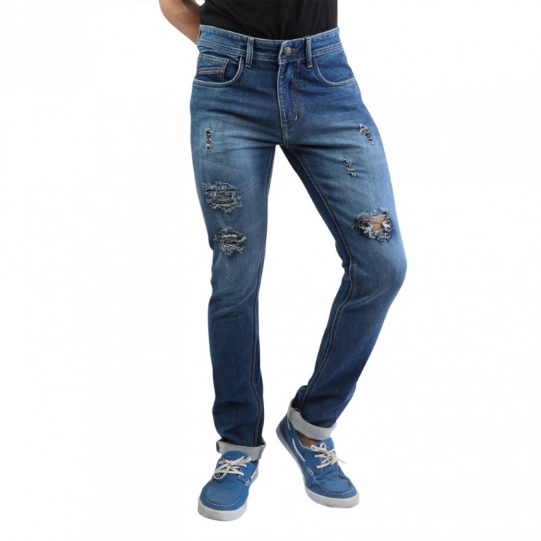 Comfort Fit Men's Light Blue Damage Jeans at Rs 700/piece in Vijayawada |  ID: 25617441355