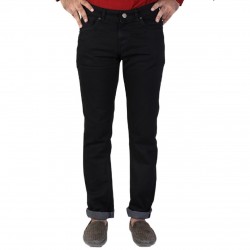 Denim Vistara Men's Black Colored Slim Fit Jeans