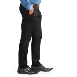 Denim Vistara Black Trouser For Men's