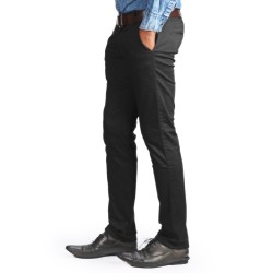 Denim Vistara Black Trouser For Men's