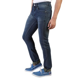 Denim Vistara Men's Khaki Colored Slim Fit Jeans