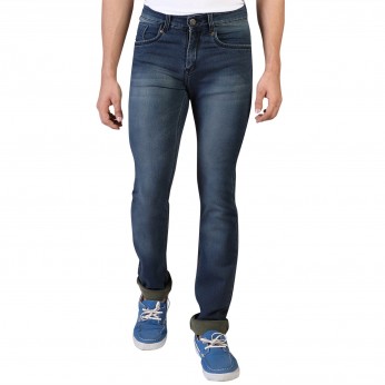 Denim Vistara Men's Khaki Colored Slim Fit Jeans
