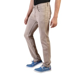 Denim Vistara Men's White Colored Slim Fit Jeans