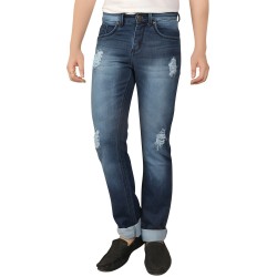 Damage Comfort Fit Denim Vistara Jeans For Men
