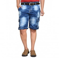 Denim Vistara 6 Pocket Shorts For Men's