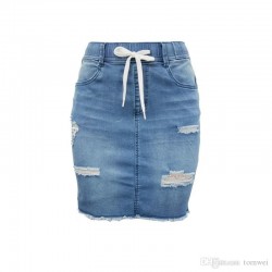 Denim Vistara Sky Blue Denim Skirt for Women DV-S006