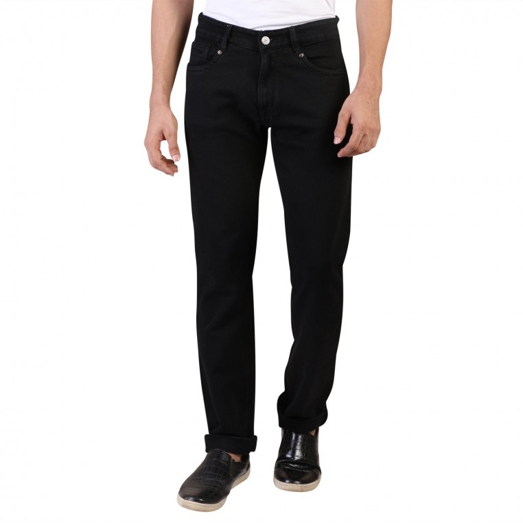 Buy Online Denim Vistara Black Jeans for Men
