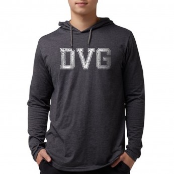DVG - Men's Blue hooded t-shirts