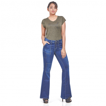 Royal Spiser - Bell Bottom Bootcut Jeans For Women