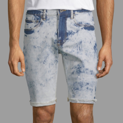Men Sky Blue Denim Short