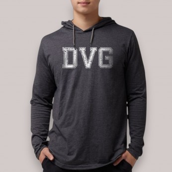 DVG - Men's Blue hooded t-shirts