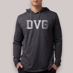 DVG - Men's Blue hooded t-shirts