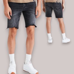 Royal Spider - Denim Black Shorts For Man RS-7003